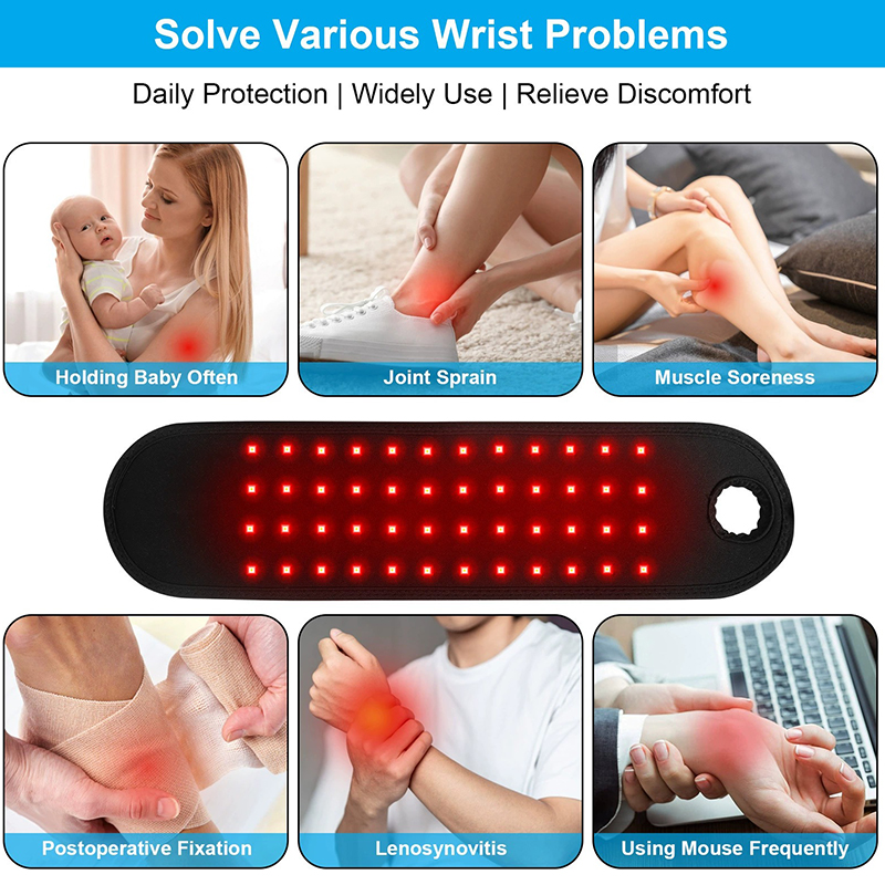 48Pcs 660nm & 850nm LED Near Infrared for Home Red Light Therapy Device Near Infrared Light Therapy Belt