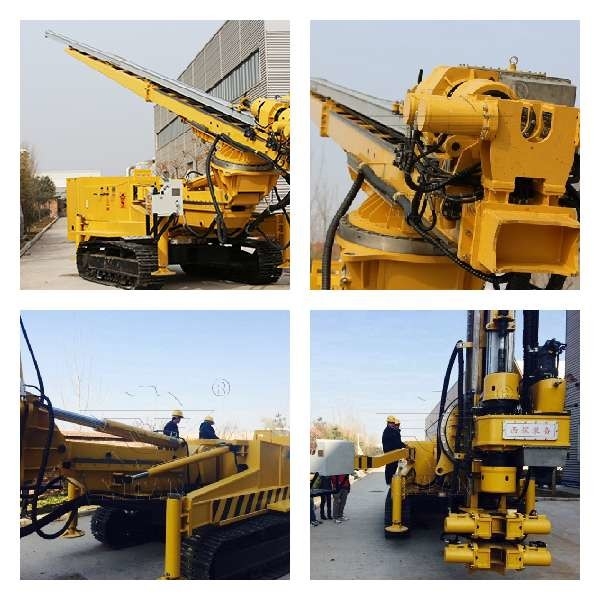Diesel Engine High-pressure Construction Drill Rig for jet grouting anchor cable in Tajikistan