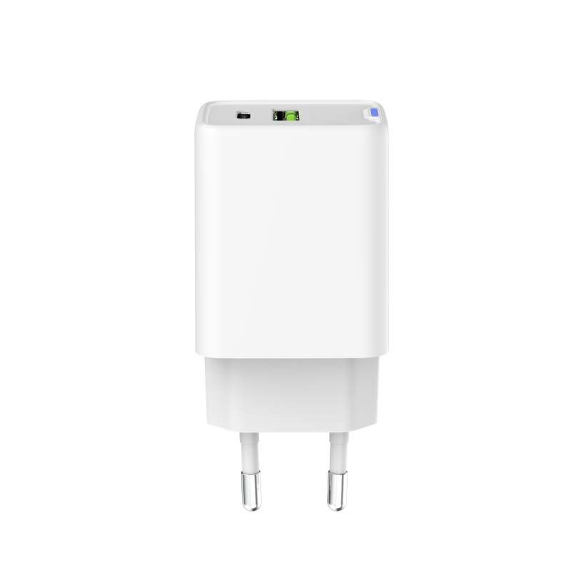 45W Quick Charge GaN USB Charger USB A USB C Wall Charger Adapter With Light