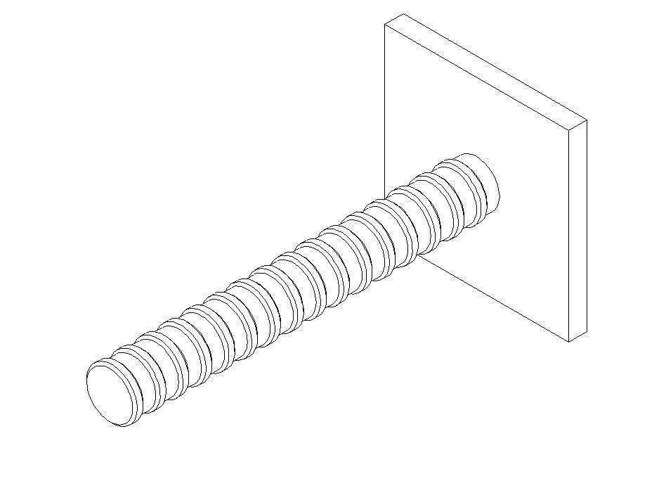 Concrete Walls Formwork Tie Rod System Steel Cone Removable Cover 75mm Size