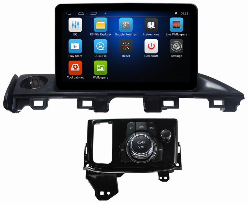 Ouchuangbo 9 inch digital screen stereo android 8.1 for Mazda Atlas 2017 with BT USB wifi SWC dual zone gps navi
