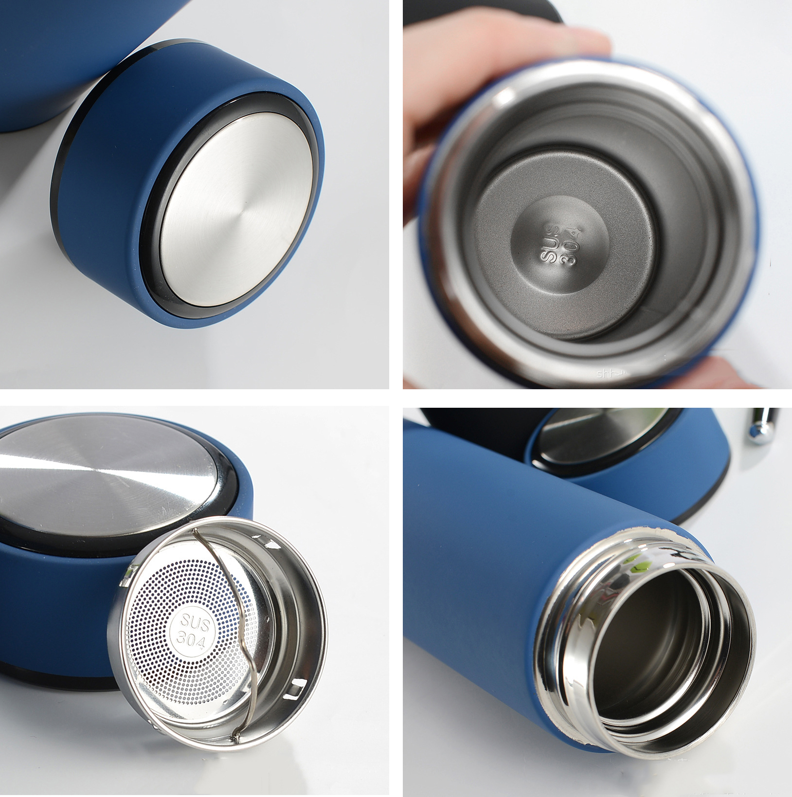 500ml Vacuum Flask Travel Mug Led Temperature Display Metal Thermos Flask Smart Water Bottle