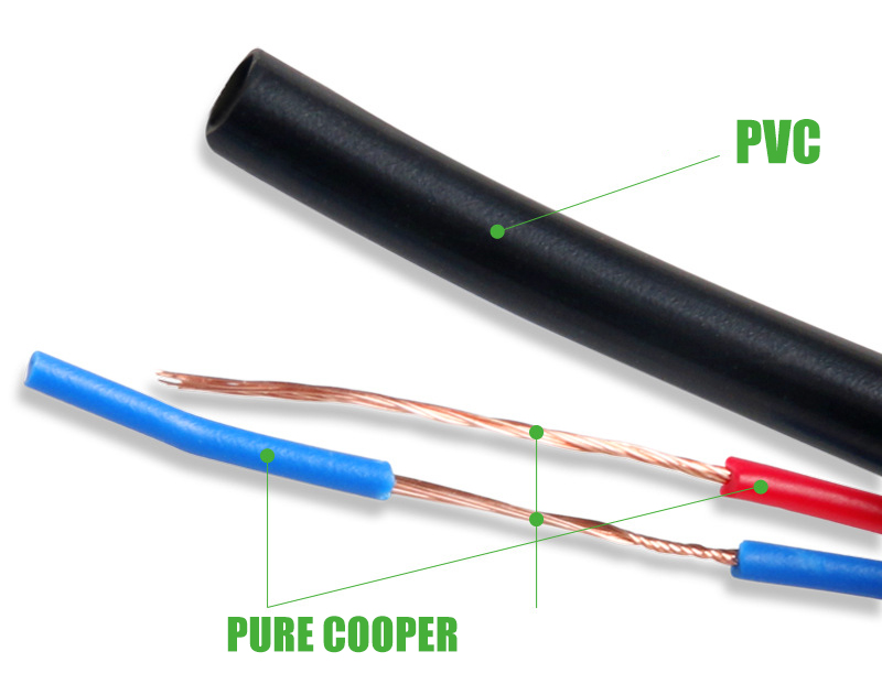 1M 2A Cigarette Lighter Male Plug to 5.5x2.1mm 1.35x3.5mm 12V DC Car Charger for Battery