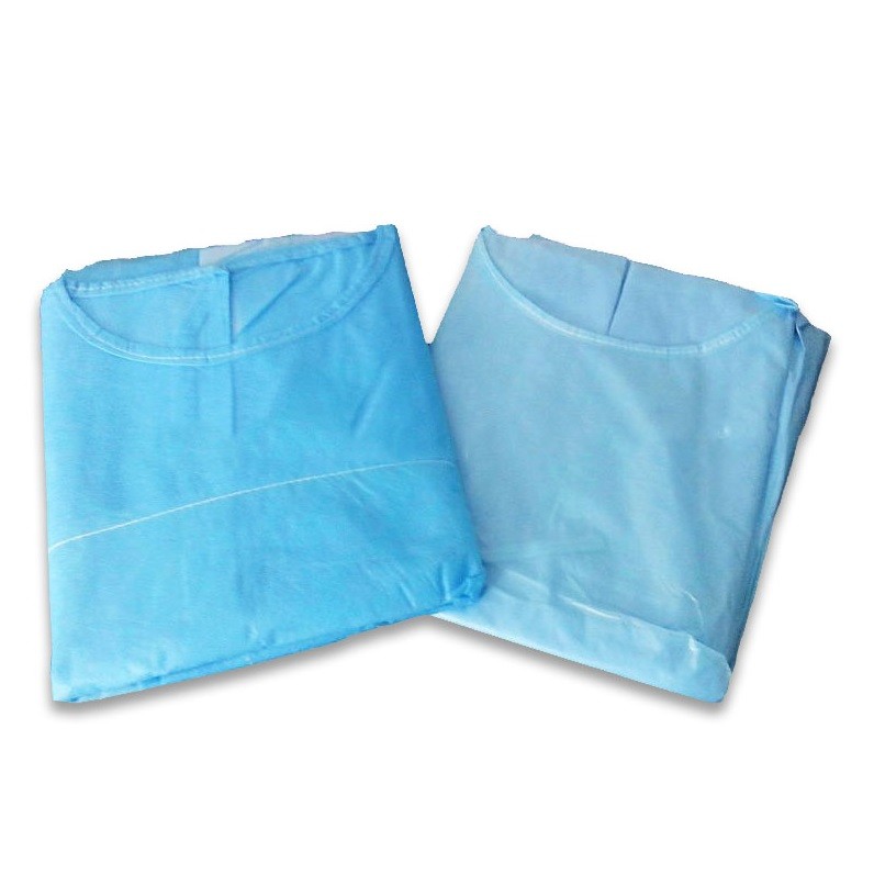 SMS Nonwoven Disposable Isolation Gowns , Unisex Disposable Dressing Gowns