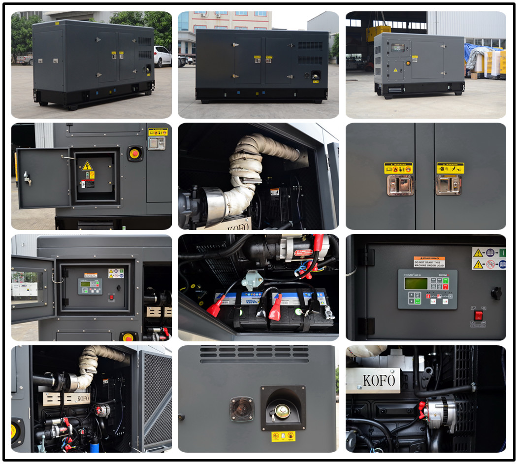 Industrial 300 Kva Portable Natural Gas Generator Set Doosan For Home 600A
