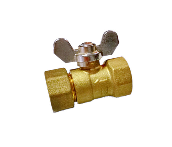 DN15 Female Brass Ball Valve With Butterfly Handle