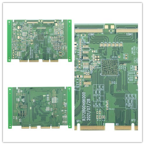 1OZ Finished Quick Turn Rigid Flex Pcb Gold Finger Finished FR4 TG170
