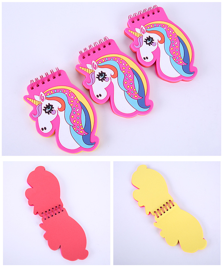 Creative Cartoon Design PVC Cover Loose Leaf Notepad for Portable Notetaking