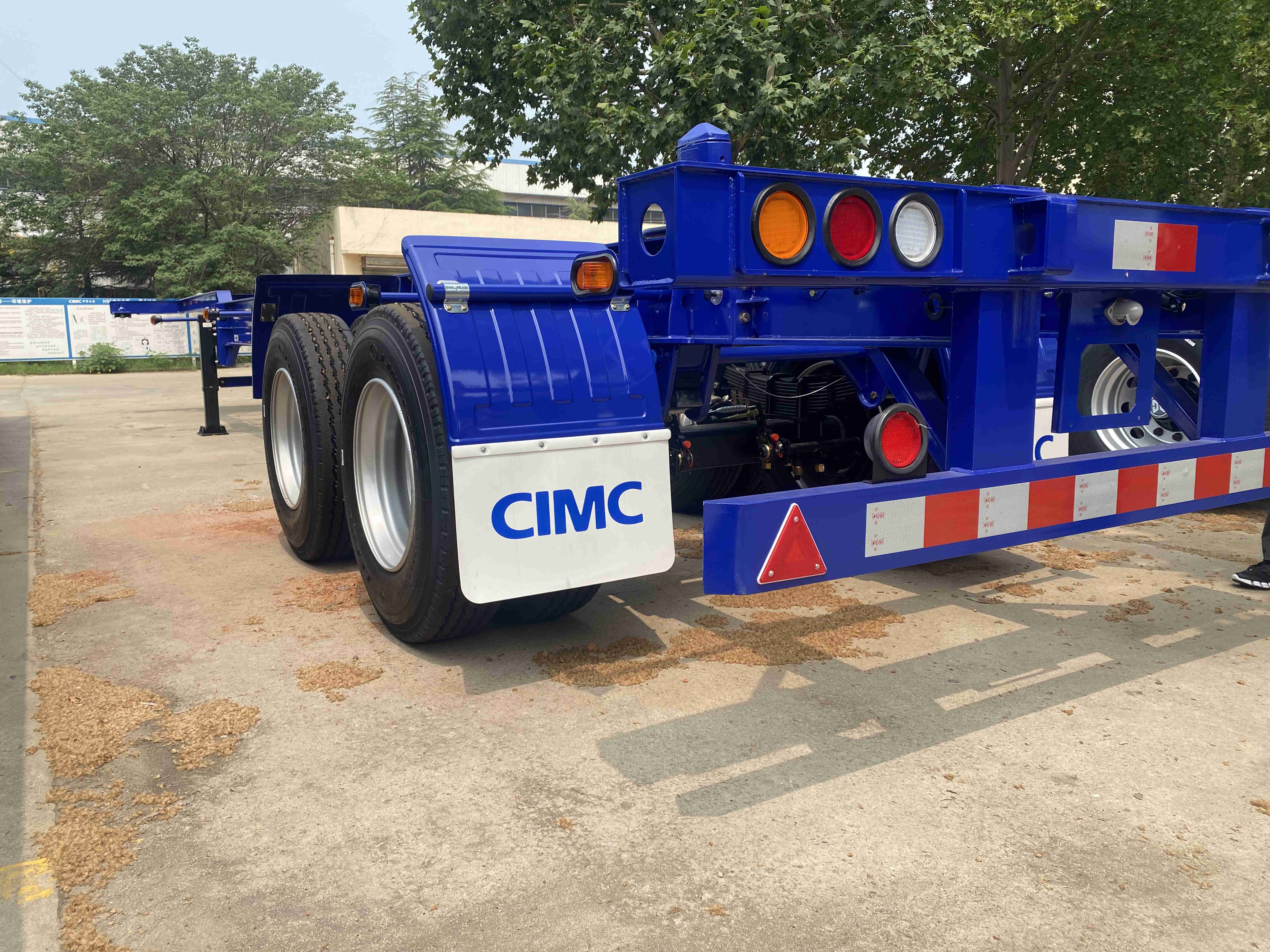 CIMC Steel 3-Axle Container Transport Semi-Trailer with Mechanical or Air Suspension