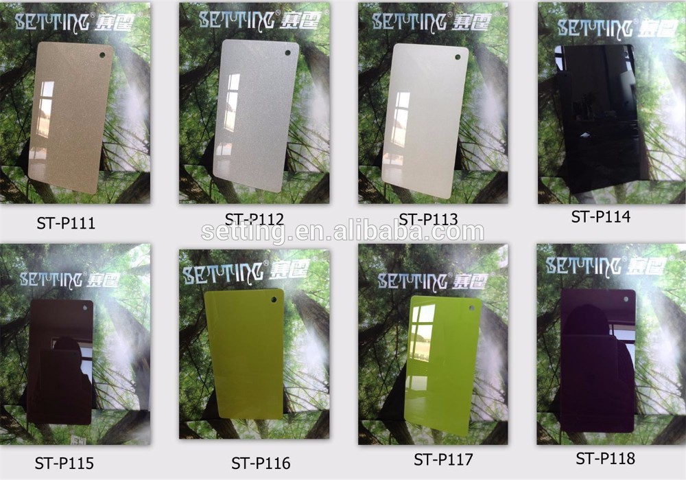acrylic face pvc foam board in water -proof ,light weight for wardrobe ,sliding doors