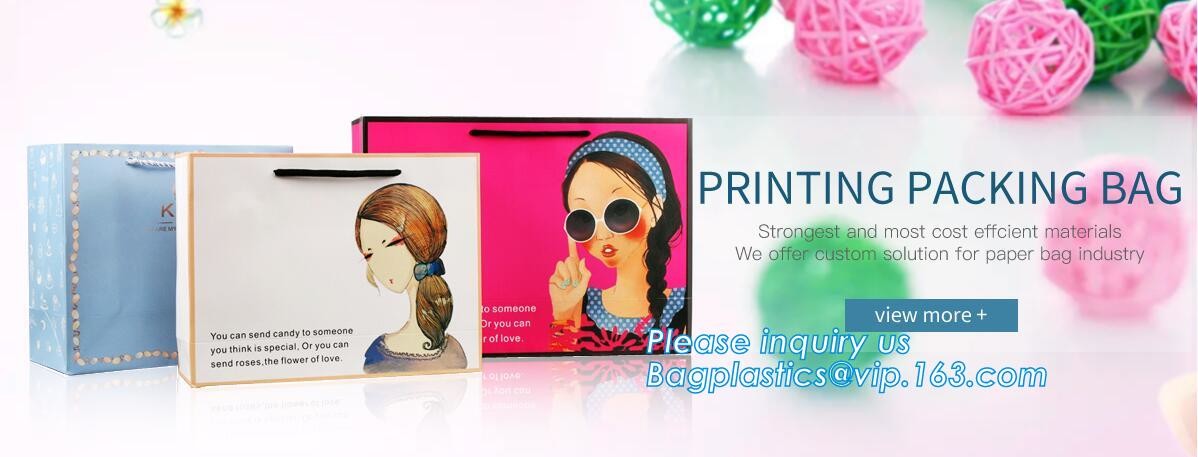 Custom Printed Accept Wholesale Stock White Brown Kraft Paper Shopping Bag With Handle No Minimum, carrier handle bags