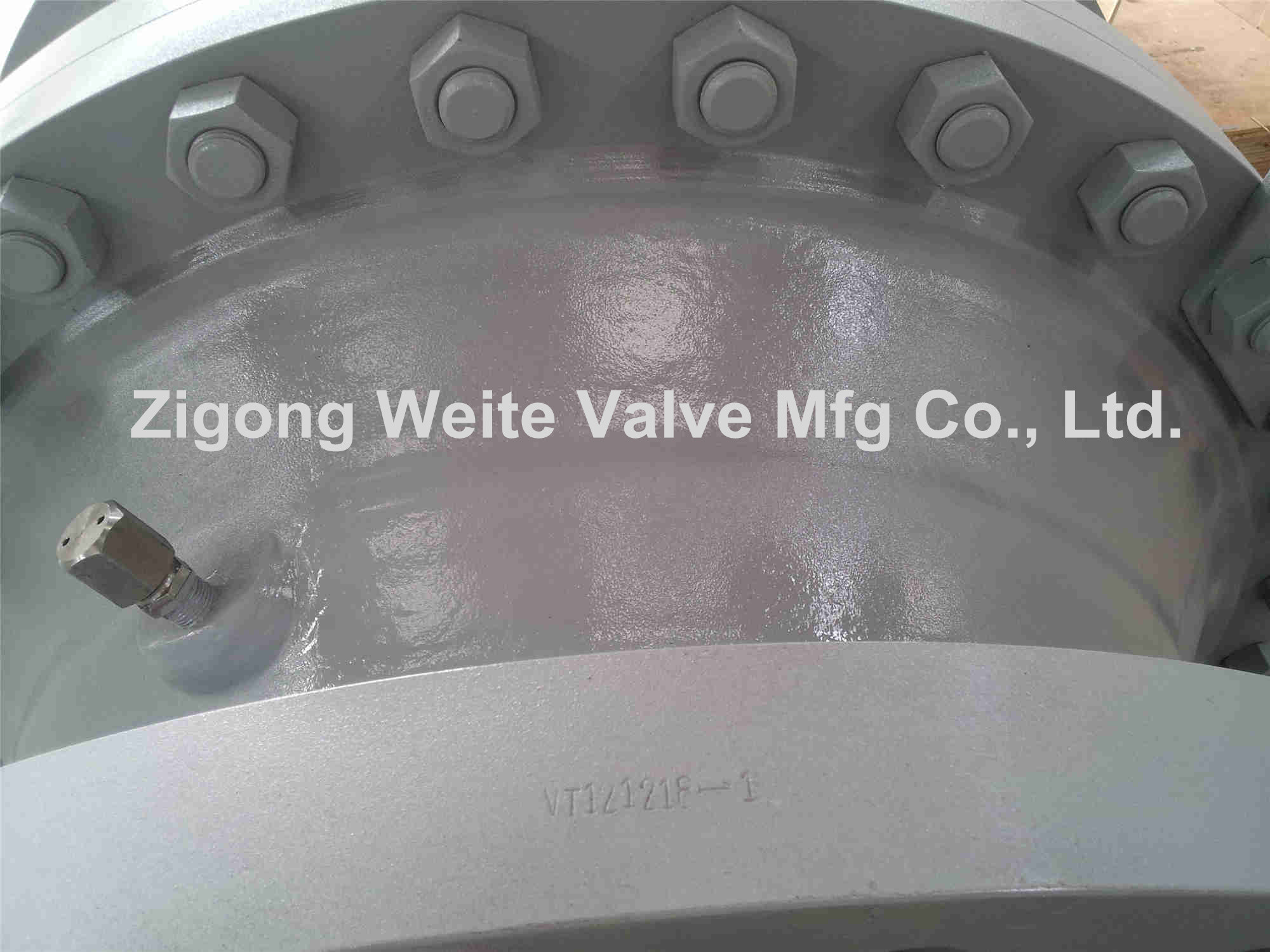 Yellow 24" Class 300 Ball Valve ISO9001 Bare Stem WCC Trunnion Mounted