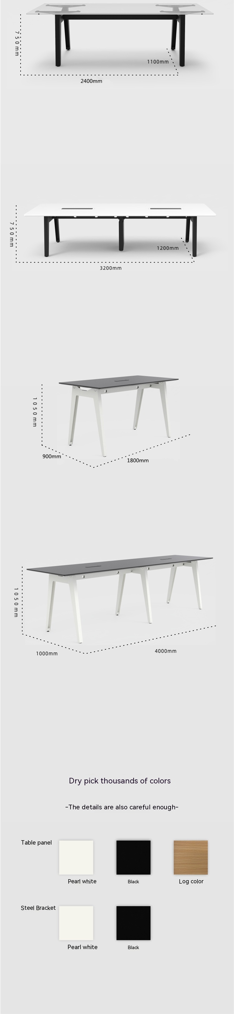 Mail Packing Modern Office Furniture for Executive Conference Table in Training Group