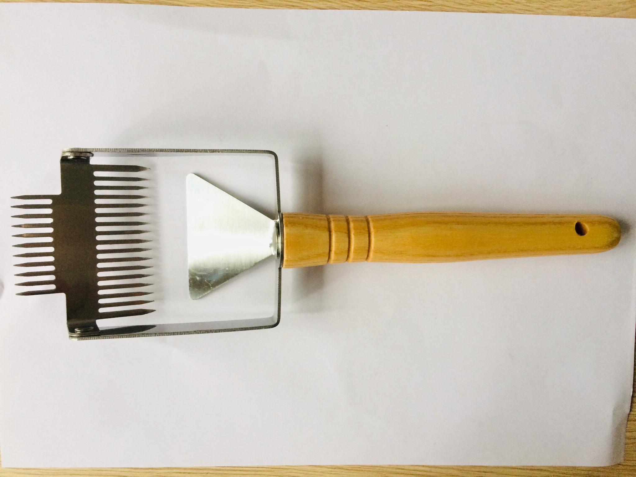 Mini Honey Uncapping Tools Bee Brush Stainless Steel Double Head Handle for beekeeping