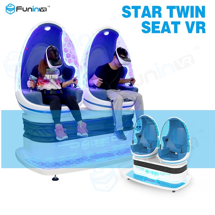 220V 9D Virtual Reality Simulator / Amusement Park 360 Degree Movie Theater