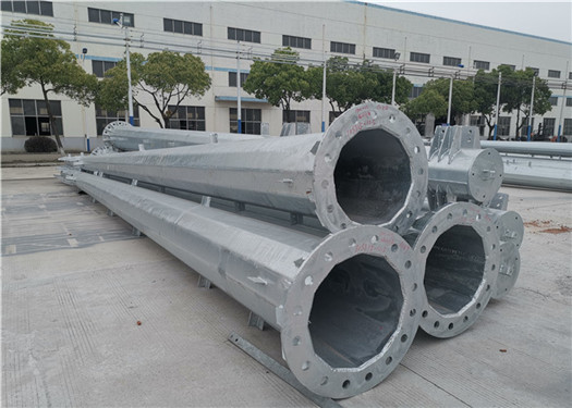 10KV Bitumen Tapered Electrical Steel Tubular Pole Q345 For Transmission Line