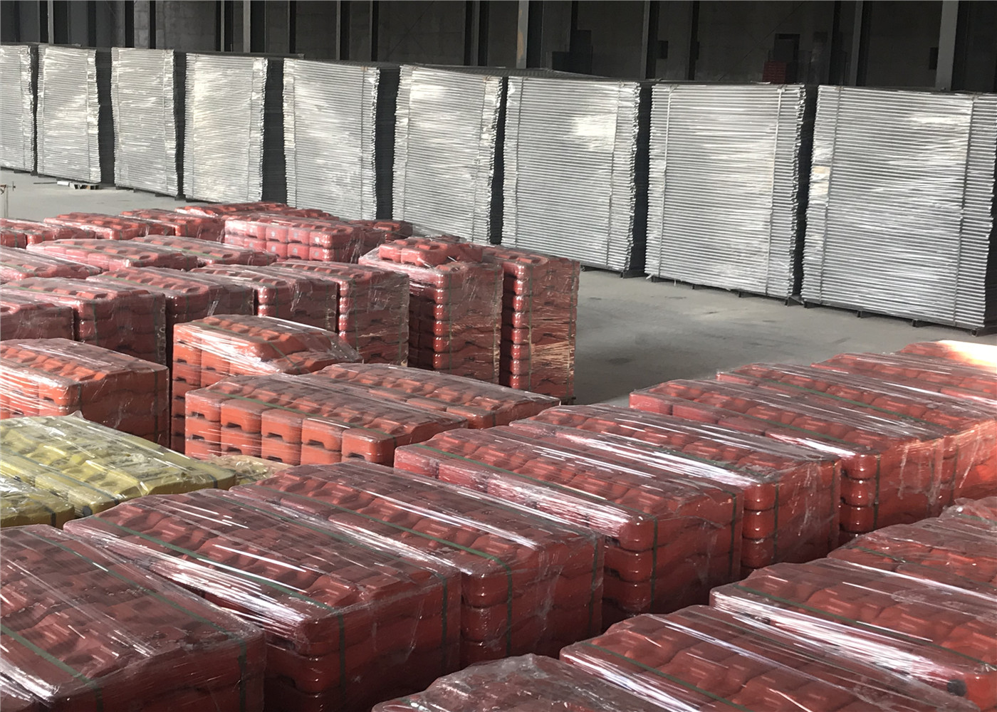 2.1mx2.4m Galvanized Temporary Chain Link Fence Panels / Portable Temporary Fence For Sale