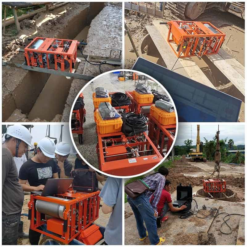 150m Depth Pile Tester Ultrasonic Drill Hole Monitor For Drillhole / Groove Quality Testing
