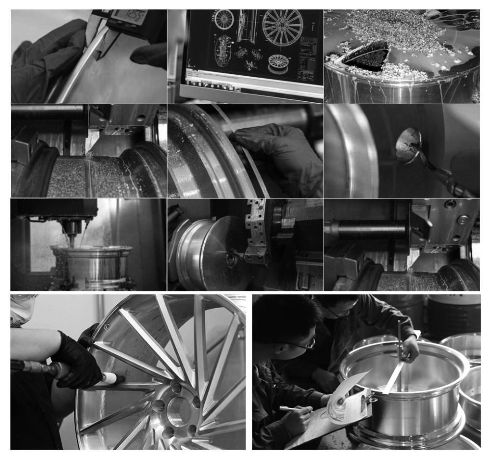 17 Inch Machine Face Forged Aluminium Wheels corrosion resistant