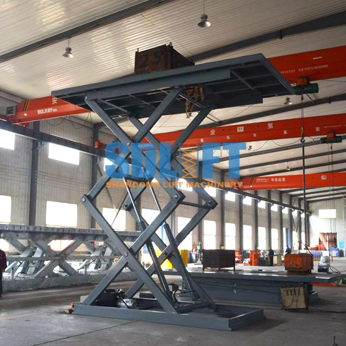 3T 5.6M Hydraulic Scissor Car Lift For Home Garage Portable / Heavy Duty Scissor Lift Table