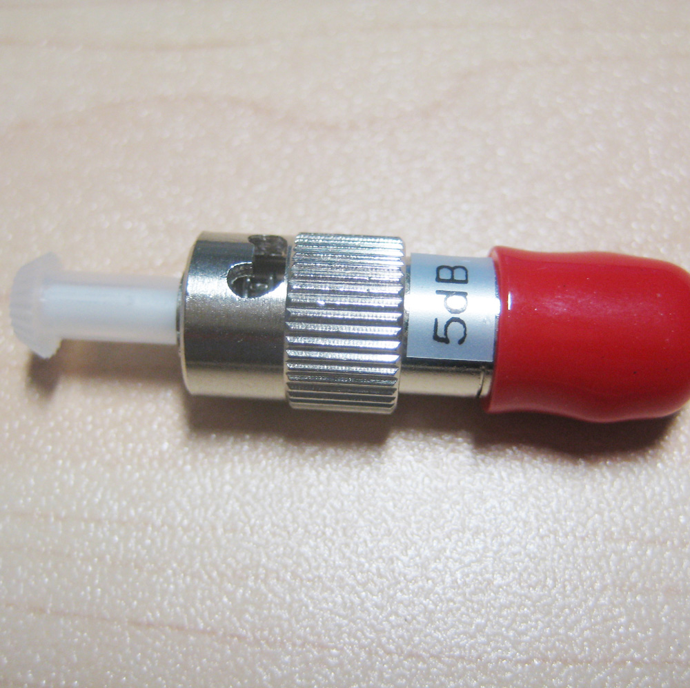 High Precision Multimode ST PC Fixed Fiber Optic Attenuator 1-30DB