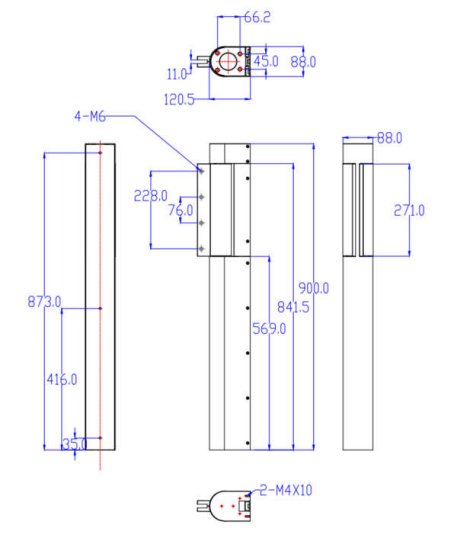 60cm 100N.M Swing Gate Turnstile Gate Mechanism Movement Mechanism