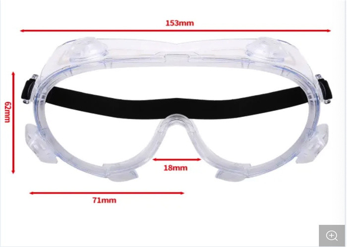 Silicone Frame Material Medical Safety Goggles Superior Scratches / Impact Resistance