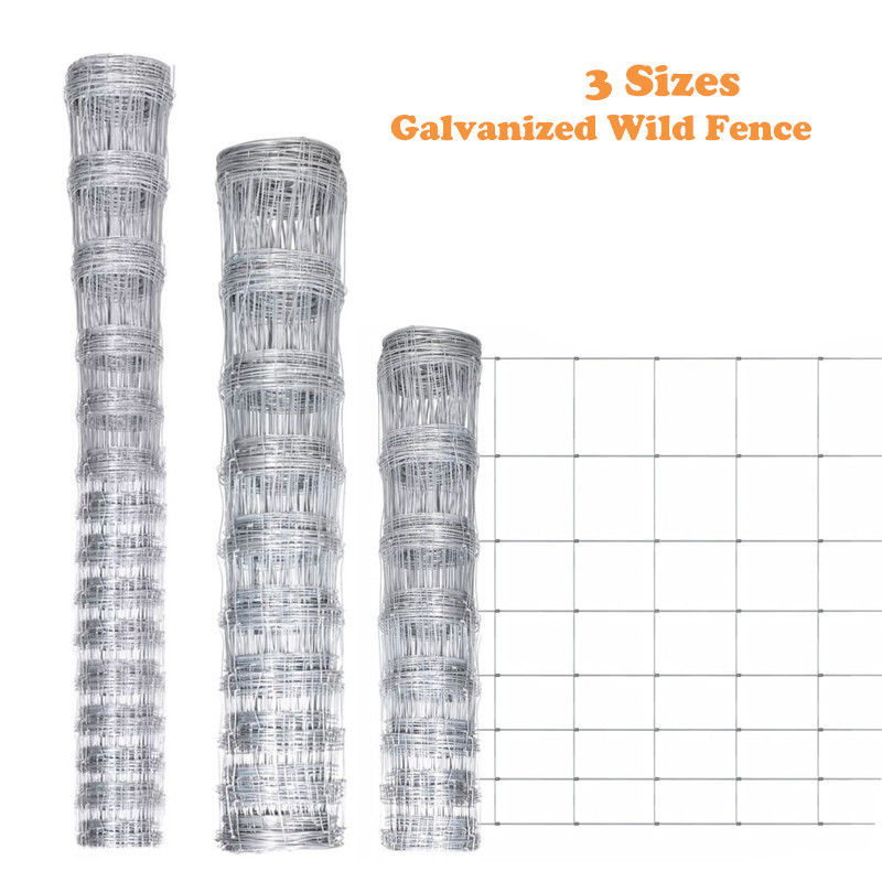 Galvanized Steel Wire Mesh Fence Animal field fence cost Zoo Wild Fencing Roll