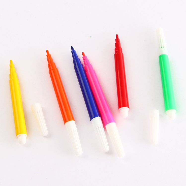Watercolor Art Marker Pen Set for Kids Children 6PC Professional Deluxe Drawing Tools