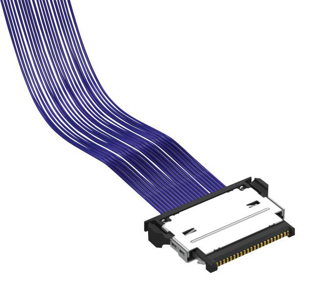 5.50mm CABLINE-CAL 40 Pin Lvds Ipex Micro Coaxial Cable 20728-040T-01 Horizontal