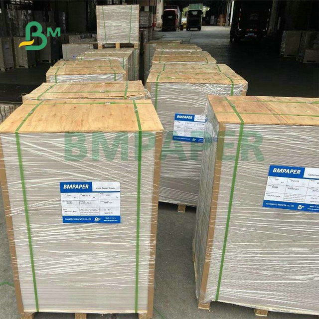 Virgin 24 x 35inch 150gsm 170gsm 190gsm White Kraft Paper Roll For Paper Bags
