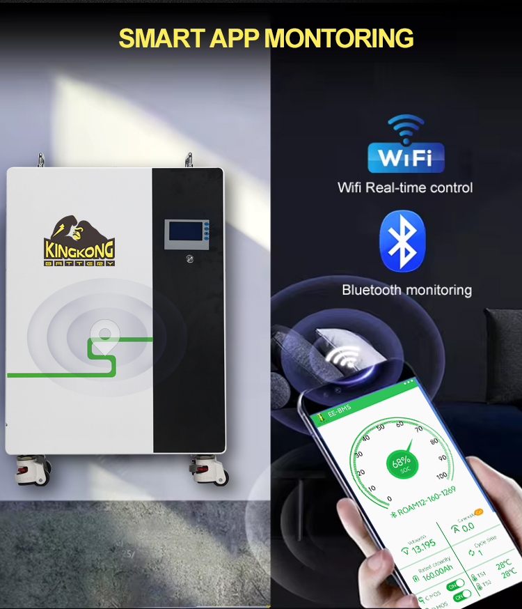 6000 Times Cycle Life Power Wall Mount Lithium Battery 51.2V 10Kwh For Solar Energy System