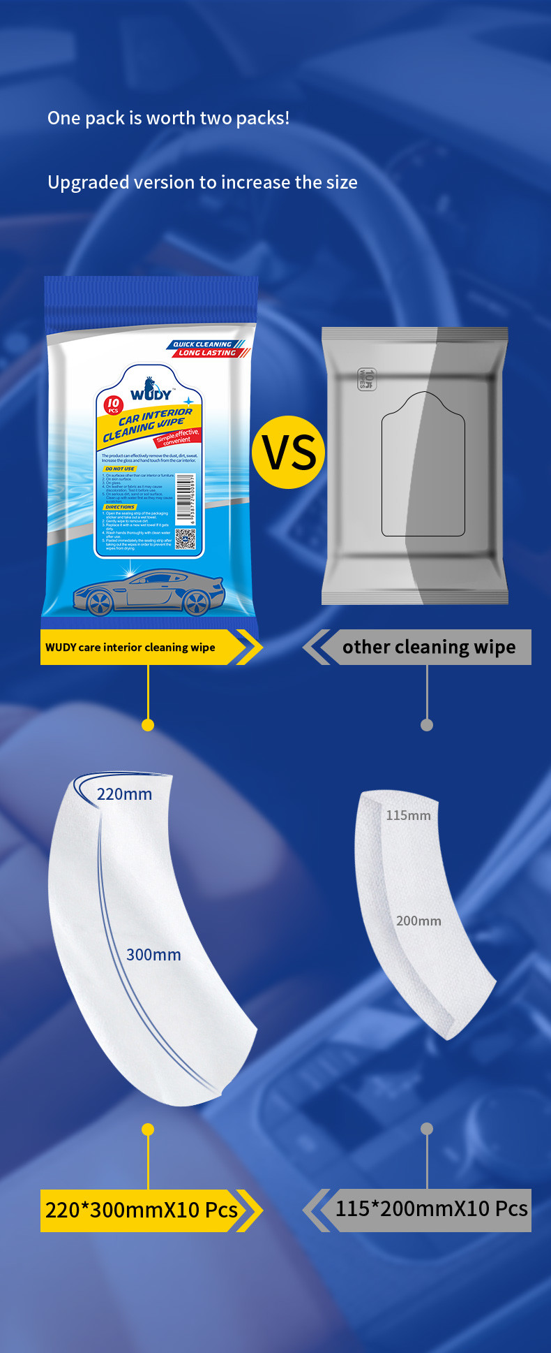 Microfiber Cloth Car Interior Cleaning Wipes For Dashboard Leather Moisturizing