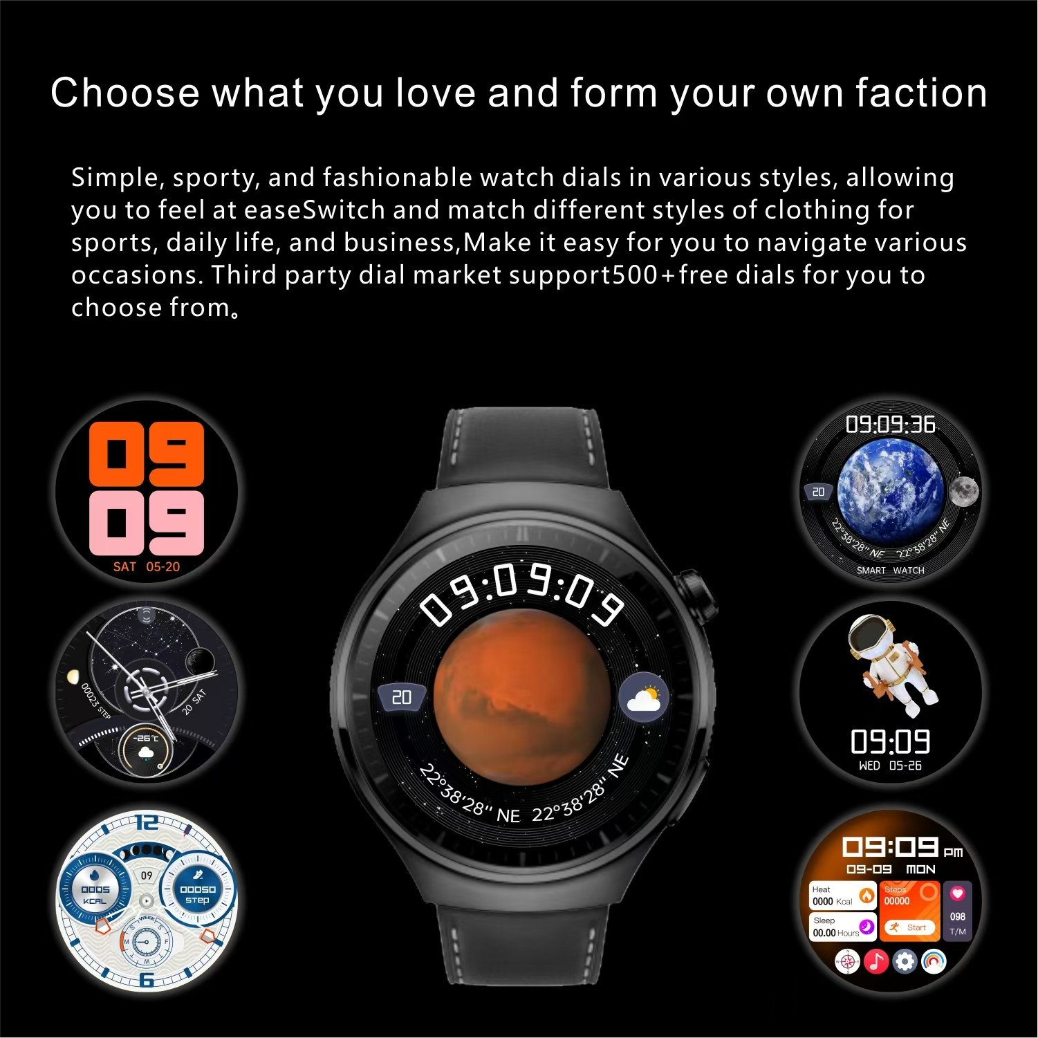 S20 Max Smart Watch IP67 Fitness Tracker Leather Belt Smart Watch With Rugged Screen