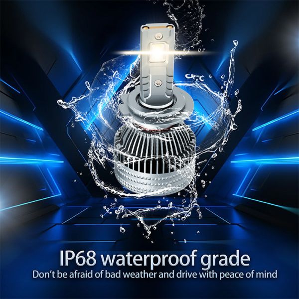 H7 120W LED Headlamp No Error Upgrade Stable Output Dual Copper Cooling for 12V Cars