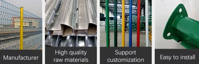 1.8*3.0m Galvanized 3D Bending Fence Panels 2Inch By 4Inch For Land
