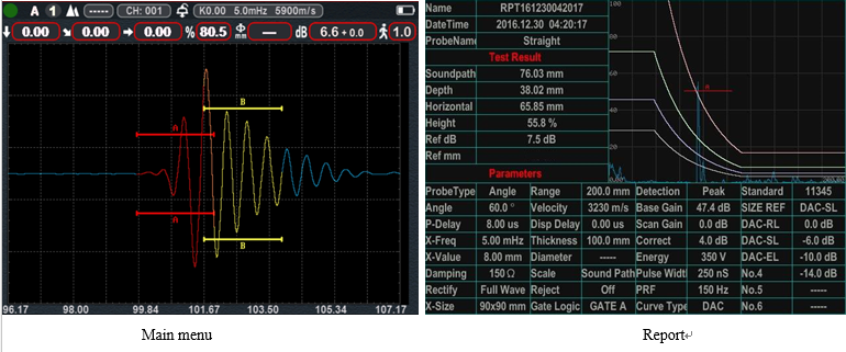 Tfd320PLUS Ultrasonic Flaw Detector / Like Olympus Flaw Detector Dac Avg B Scan Dual 4a