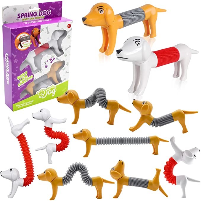 Decompression ABS Material Dog Fidget Toys For Kids Soft Ring