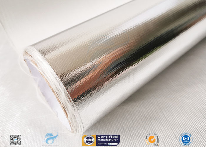 572℉ Aluminium Foil Fiberglass Fabric For Roof Heat Insulation Non Water Permeability