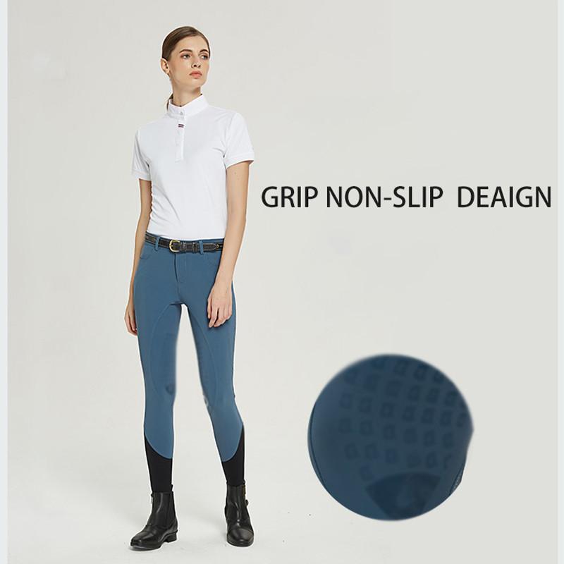 Custom Non Slip Horse Riding Breeches Pants Four Way Stretchable Grip Quick Dry