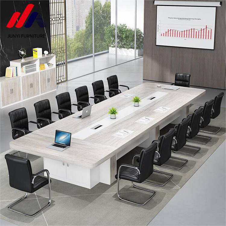 25mm Thickness Table Top Office Furniture Conference Long Table for Large Negotiation