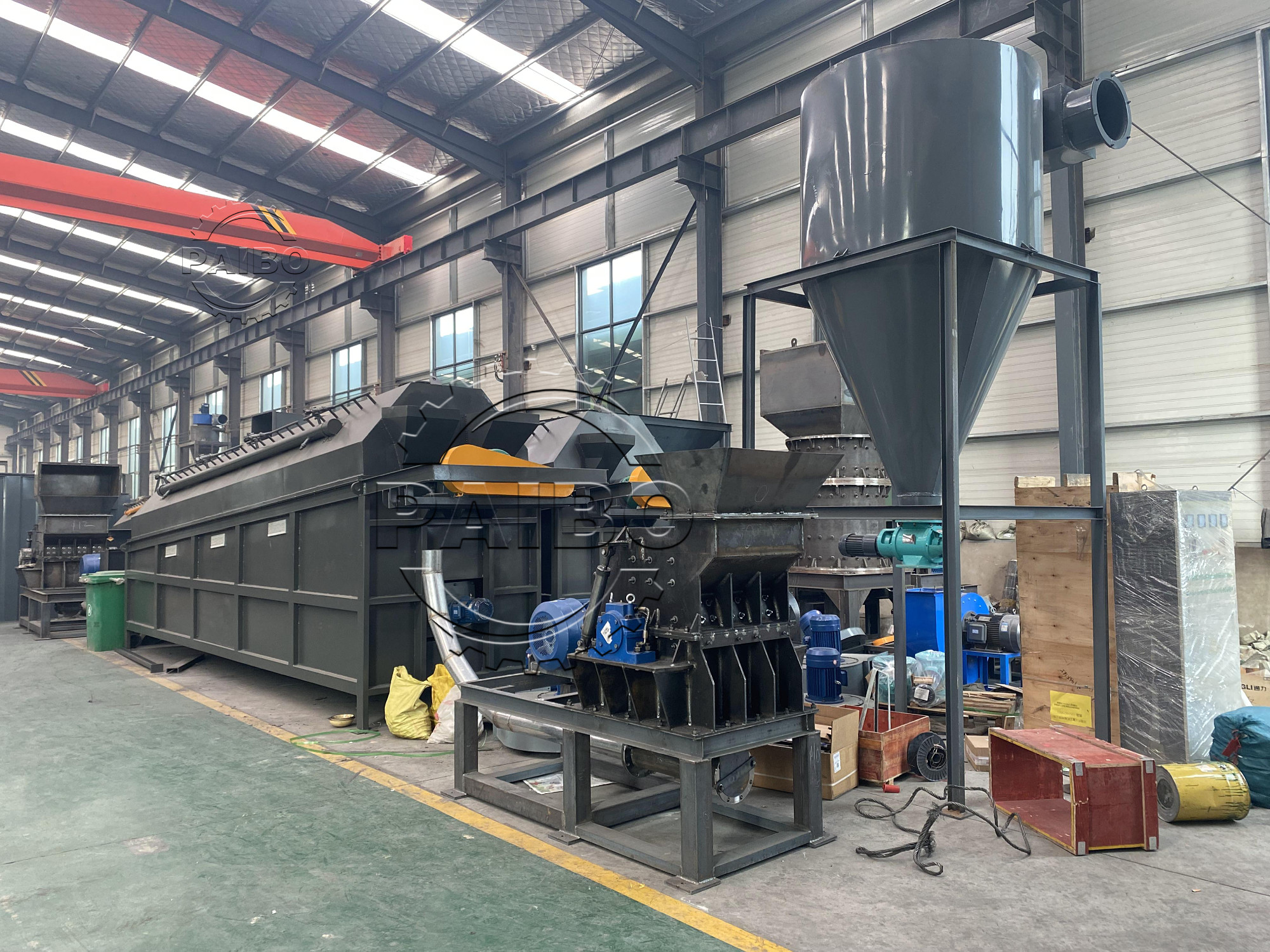 40.7kw Automatic Copper Wire Separation Machine Cable Granulator Recycle Machine For Granule