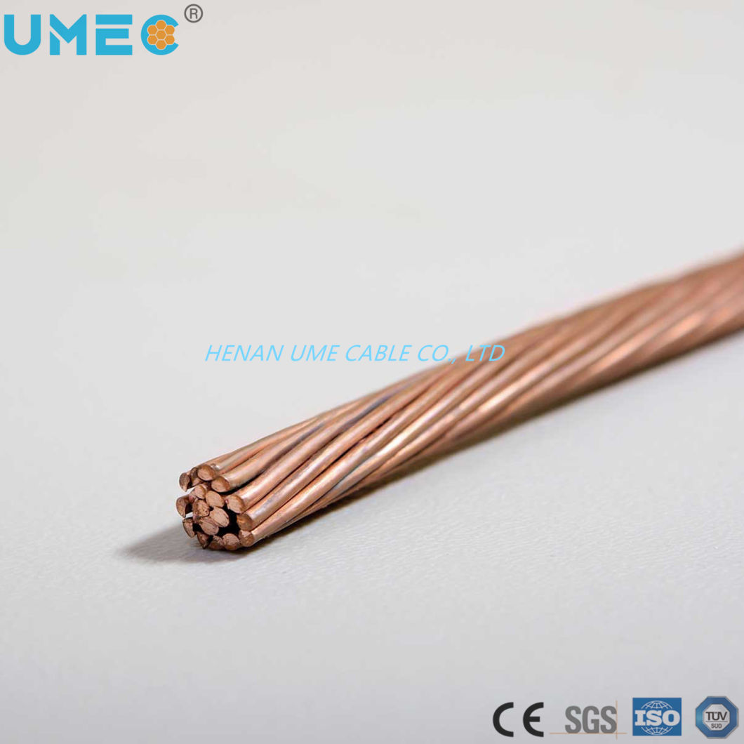 Overhead Electrical Distribution Line Bare Conductor Bare Copper Conductor