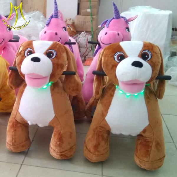 Hansel coin operated walking animal for adult and kids electronic riding animal