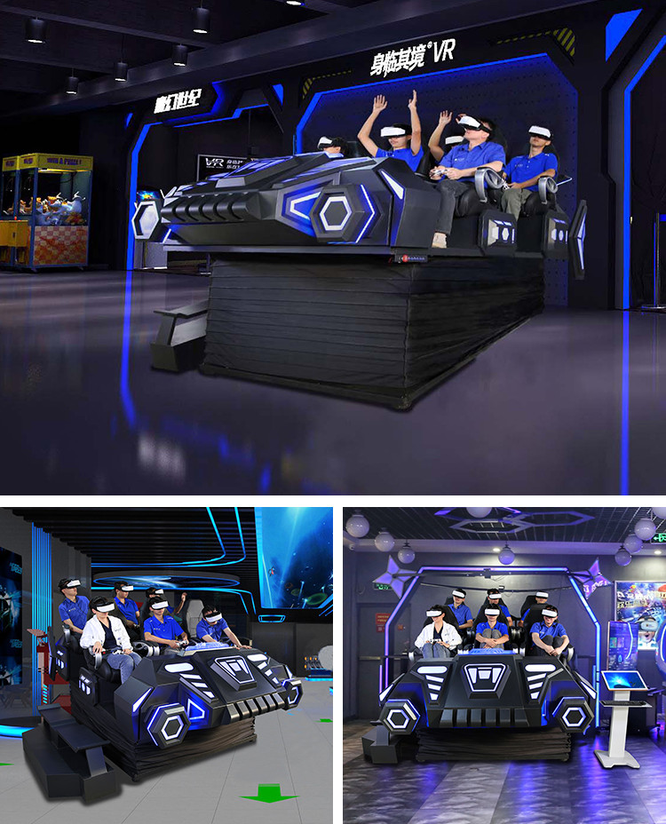6 Seats Amusement Park 9d Movie Theatre Virtual Reality Arcade Machine