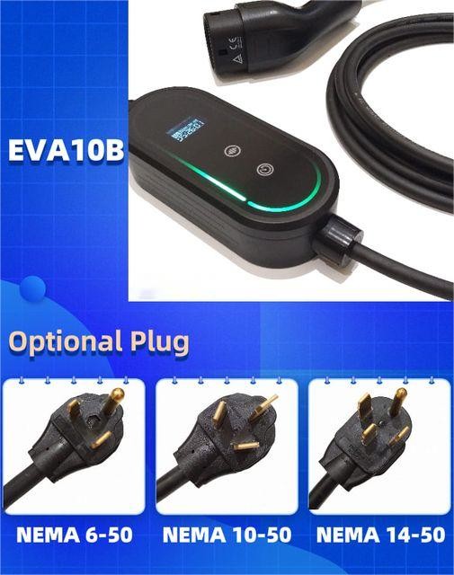 Schuko/Nema/UK Plug Portable EV Charger