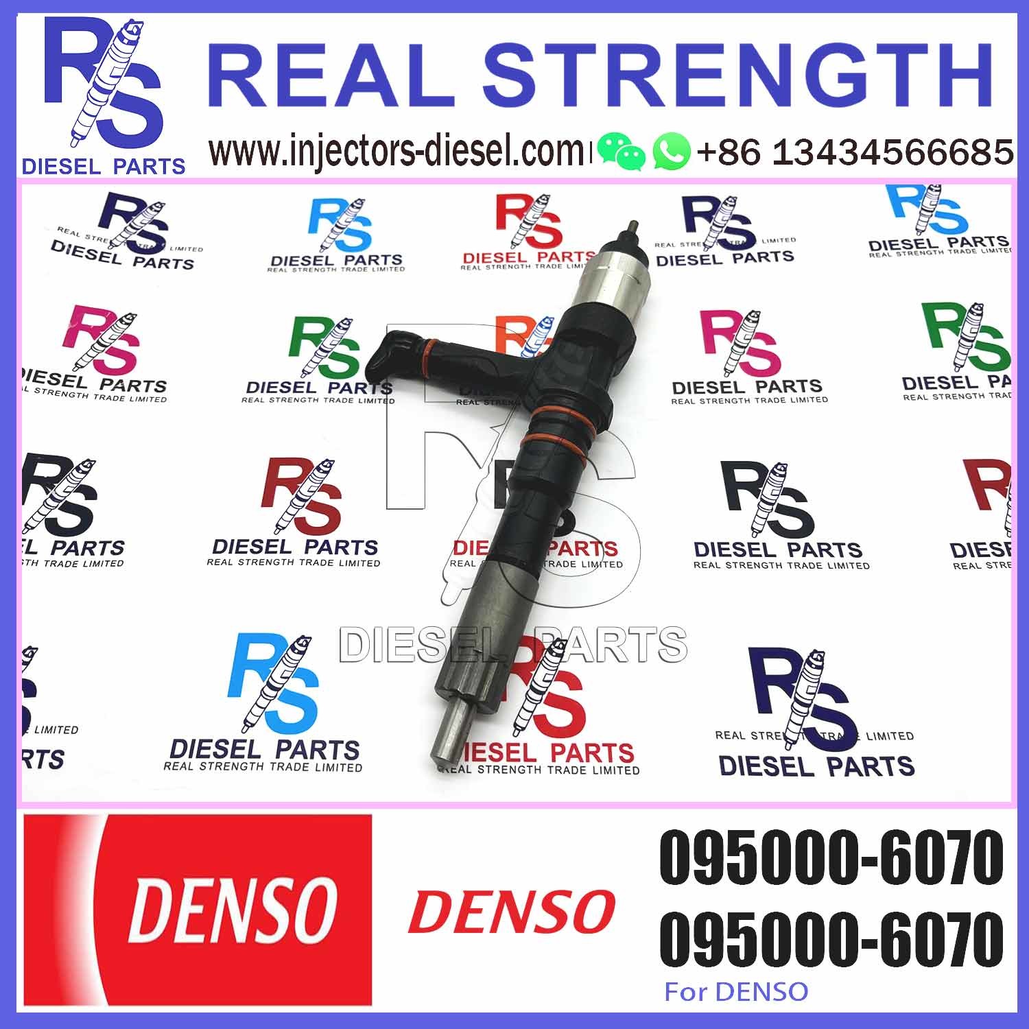 Huida SAA6D125E-5 engine fuel injector 6156-11-3100 095000-6070 with genuine packing