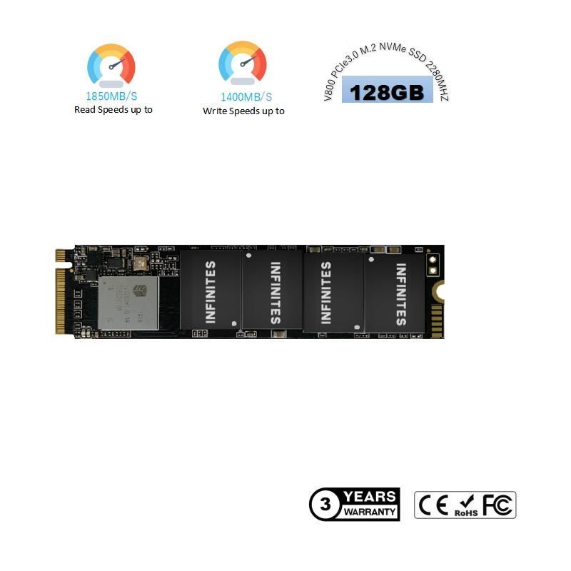 Infinites128GB 256GB 512GB 1tb 2tb 4tb M2 Nvme 2280 Pcie3.0 Hard Disk Solid State Drives SSD V800 128GB
