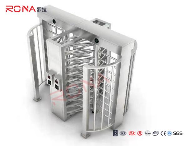 Dual-channel Full Height Turnstile Pedestrian System Parking Facilities Rotating