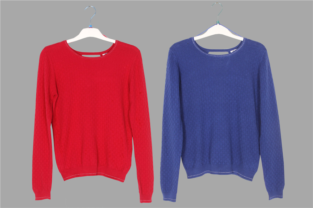 18% Polyamide Ladies Loose Knitted Sweater Pullover Long 46/48